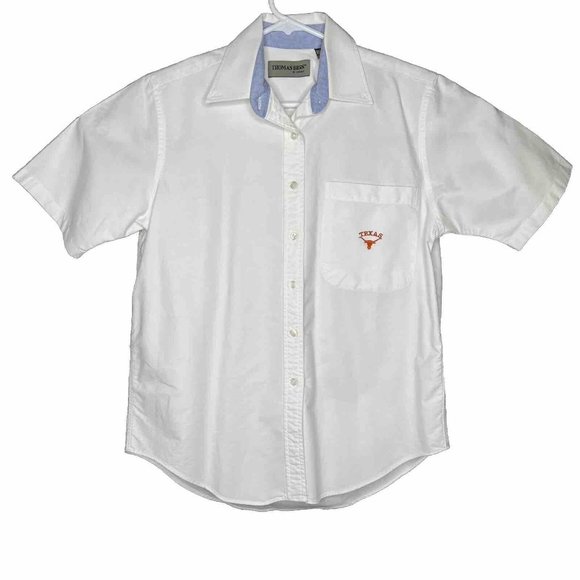 Thomas Bros Other - Thomas Bros Texas Longhorns Shirt Men’s Small White Short Sleeve Button Up